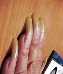 White ladies with lengthy ravages and lengthy toenails Part