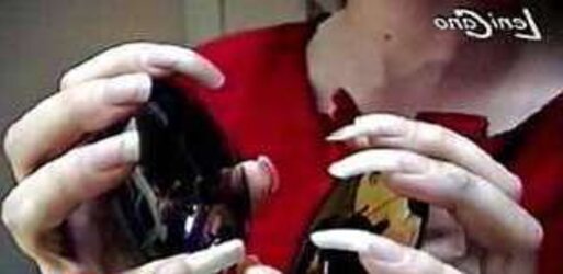White ladies with lengthy ravages and lengthy toenails Part