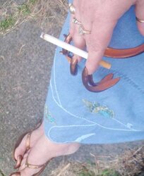 White ladies with lengthy ravages and lengthy toenails Part