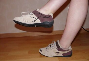 Wifes well worn sneaker runners boots stockings