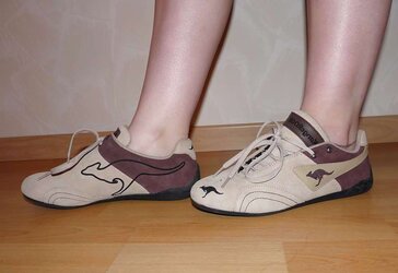 Wifes well worn sneaker runners boots stockings