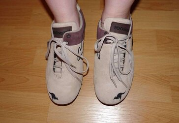Wifes well worn sneaker runners boots stockings
