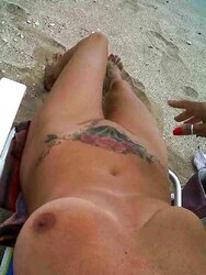 Mature at the beach