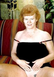 Redheaded granny plumper tramp