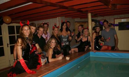 Scorching haloween soiree