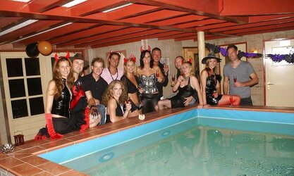 Scorching haloween soiree