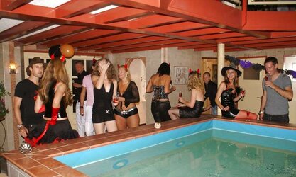 Scorching haloween soiree