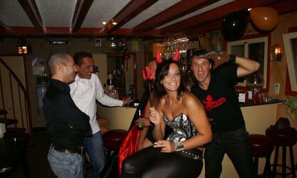Scorching haloween soiree