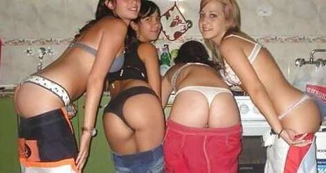 Teenager bum cheeks