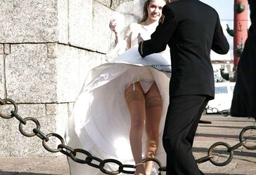 Steaming Bevy Of Wives Magnificent Upskirts In Public