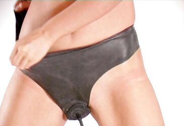 SPANDEX FAUX-COCK TROUSERS