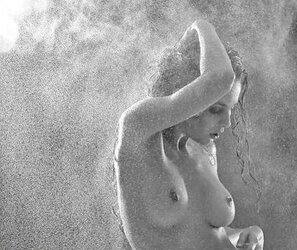 Never take life earnestly ..dark-hued and white art by honeybee