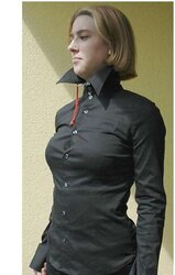 Totally buttoned half-top dog collar up my dearest fetish