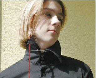 Totally buttoned half-top dog collar up my dearest fetish
