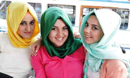 Turkish arab turbanli hijab asian karisik