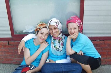 Turkish arab turbanli hijab asian karisik