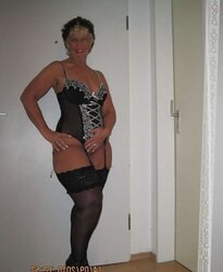 Granny mature thong
