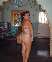 Granny mature thong