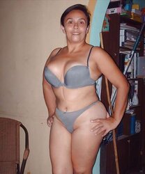 Granny mature thong