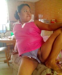 Granny mature thong