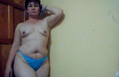 Granny mature thong
