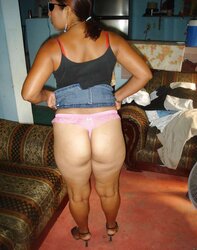 Granny mature thong