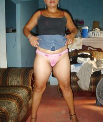 Granny mature thong