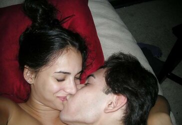 Jeune duo qui aime les image