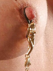 Chick genital jewelry