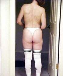 MarieRocks 50+ White Undies Panty Hooter-Sling