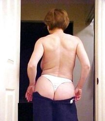 MarieRocks 50+ White Undies Panty Hooter-Sling