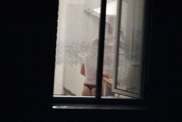 Neighbour naked voyeur
