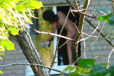 Neighbour naked voyeur