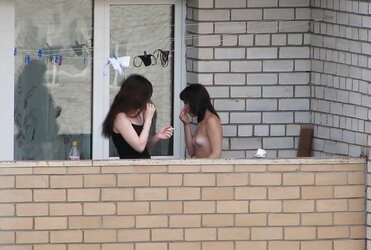 Neighbour naked voyeur