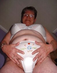 Granny mature g-string