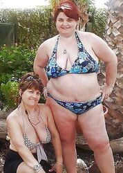Bikini swimsuit hooter-sling plumper mature clad teenager ample orbs