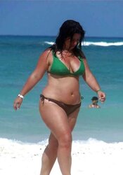 Bikini swimsuit hooter-sling plumper mature clad teenager ample orbs