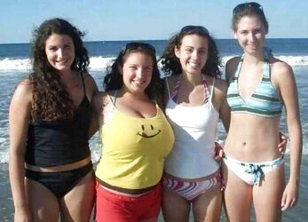 Bikini swimsuit hooter-sling plumper mature clad teenager ample orbs
