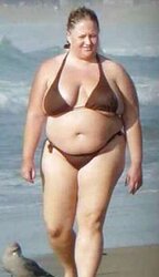 Bikini swimsuit hooter-sling plumper mature clad teenager ample orbs