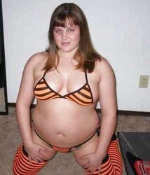 Bikini swimsuit hooter-sling plumper mature clad teenager ample orbs