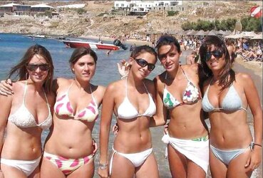 Bikini swimsuit hooter-sling plumper mature clad teenager ample orbs