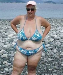 Bikini swimsuit hooter-sling plumper mature clad teenager ample orbs