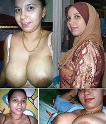 Withwithout hijab jilbab niqab hijab arab turban paki