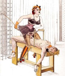 Een paar female dom cartoons