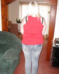 My culo in taut denim