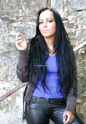 German smoking fetish Goddess - Sandra