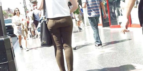 Spanish teenager elastic bum