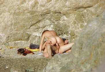 Joy with wifey at the beach