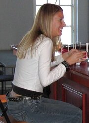 Stunning Platinum-Blonde In The Shower And Plumbs Her BEAU