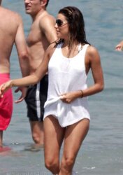 Eva Longoria in a Little White Bathing Suit